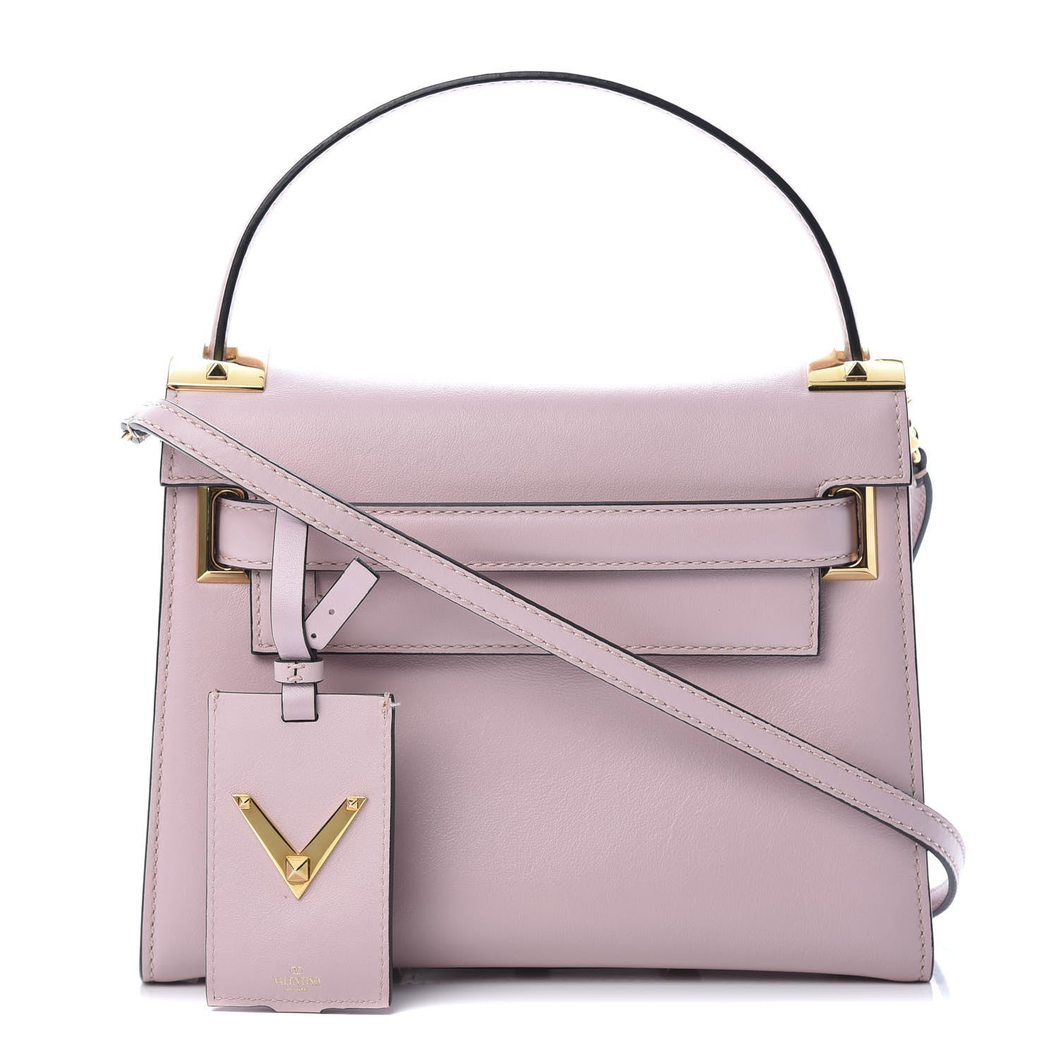 Valentino Garavani Vitello Small My Rockstud Frame Bag Water Rose 1 of 12