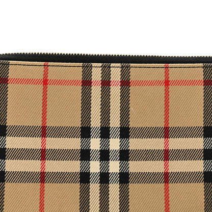Burberry Vintage Check Calfskin Olympia Slim Pouch Archive Beige 6 of 12