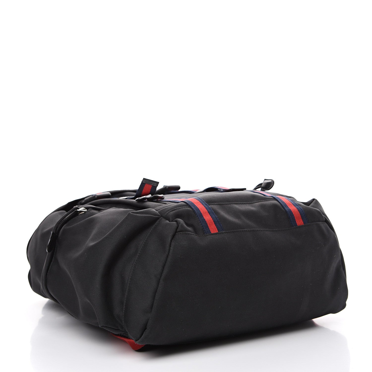 Gucci Techno Canvas Web Double Buckle Backpack Black 3 of 9