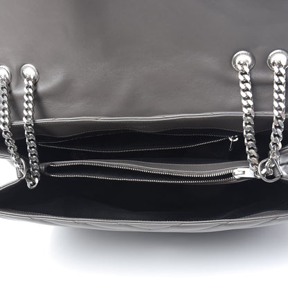 Saint Laurent Calfskin Y Quilted Monogram Large Loulou Chain Satchel Earth 7 of 10