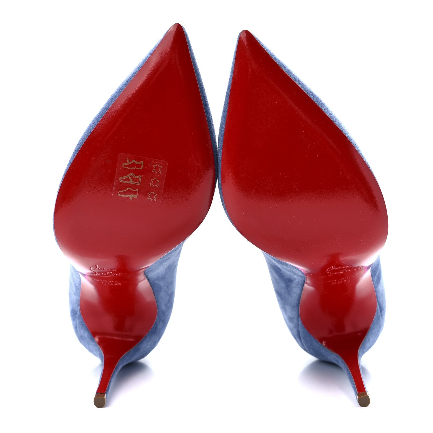 Christian Louboutin Veau Velours Pigalle Follies 100 Pumps 36.5 Jeans 5 of 7