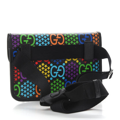 Gucci GG Supreme Monogram Psychedelic Slim Belt Bag Black 3 of 9