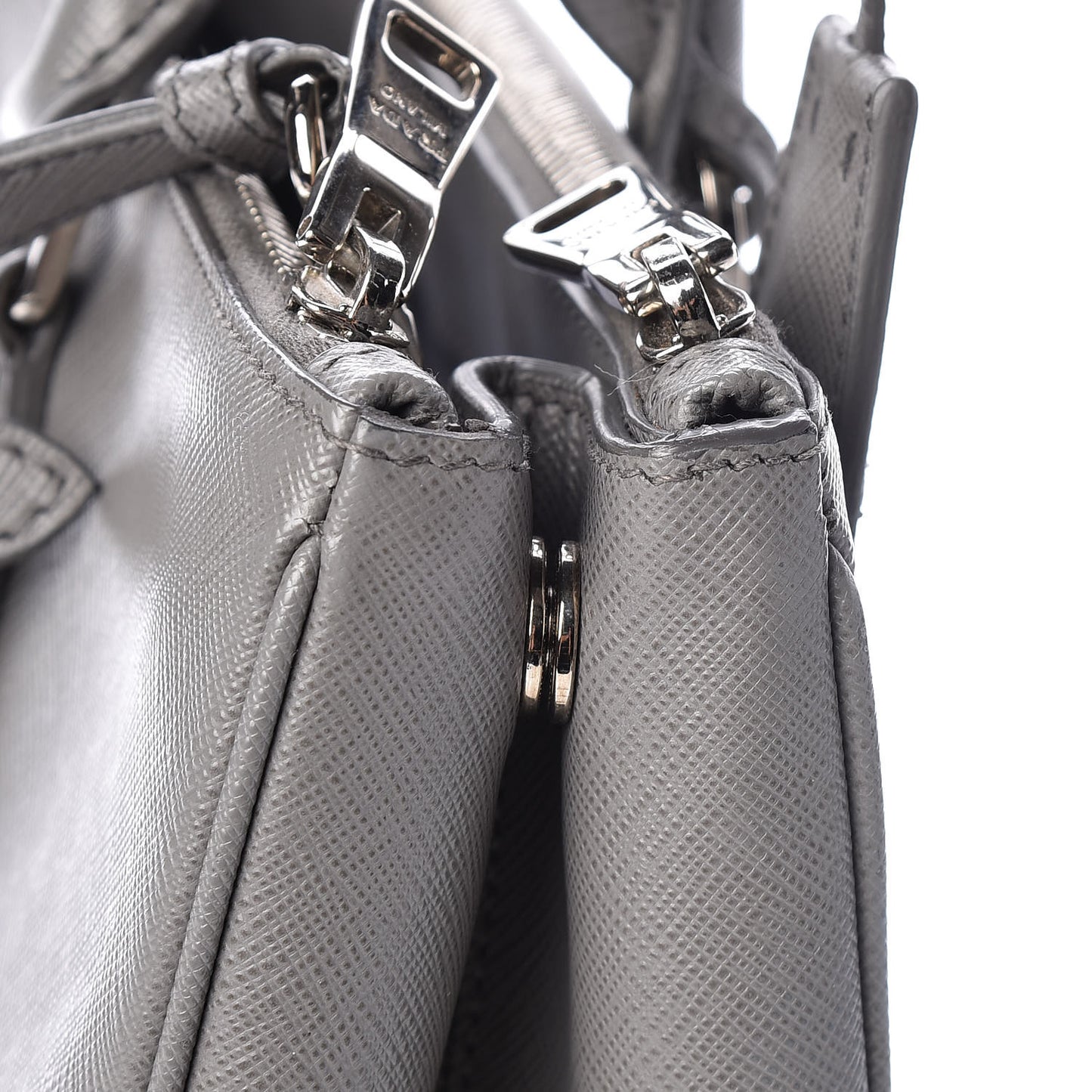 Saffiano Medium Galleria Double Zip Tote Marmo