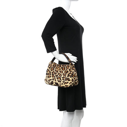 Prada Calf Hair Leopard Print Bag Avorio 2 of 14