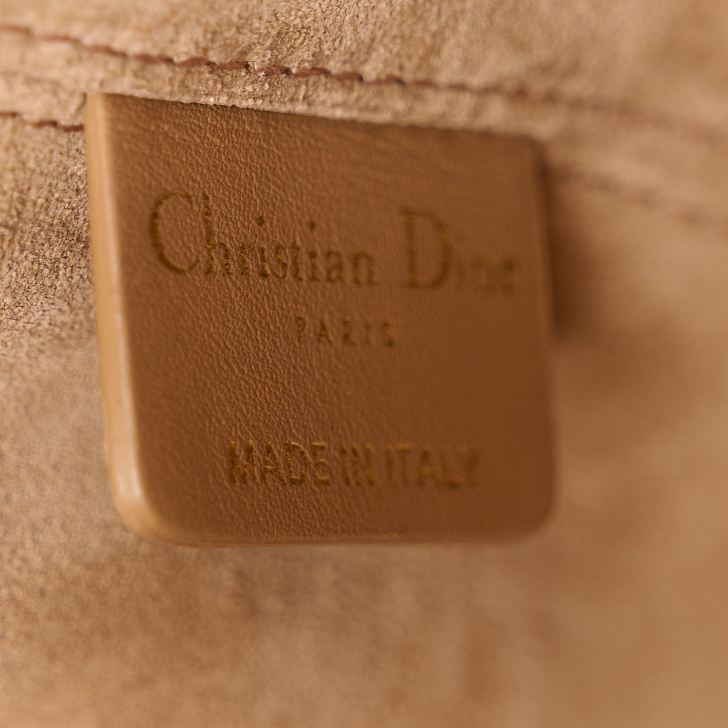 Christian Dior CHRISTIAN DIOR Calfskin Macrocannage Medium Toujours Tan 8 of 14