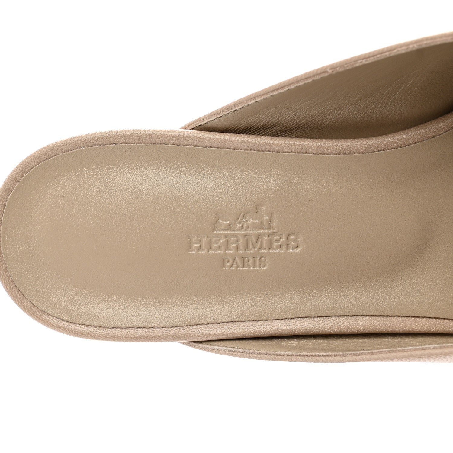 Hermes Calfskin Oz Mules 38 Blanc Gomme 7 of 9