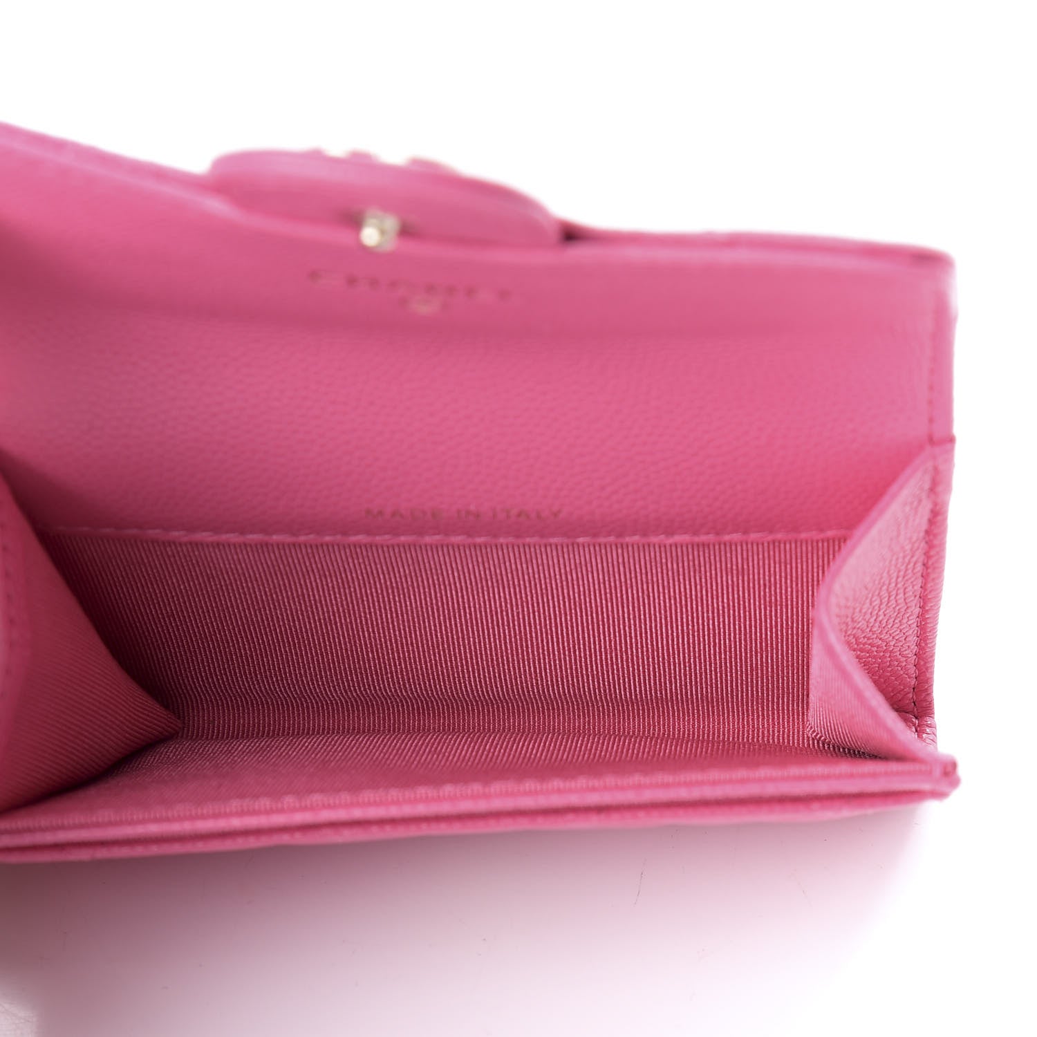Chanel Caviar Quilted Flap Card Holder Pink 5 of 9