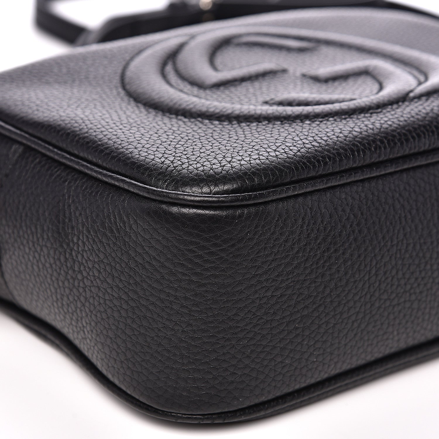 Gucci Pebbled Calfskin Small Soho Disco Bag Black 7 of 8