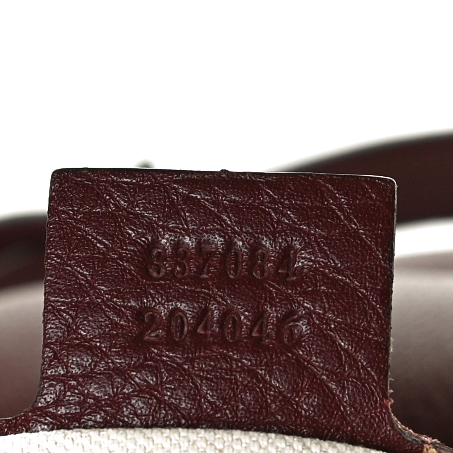 Gucci Pebbled Calfskin Medium Soho Messenger Bag Burgundy 7 of 18