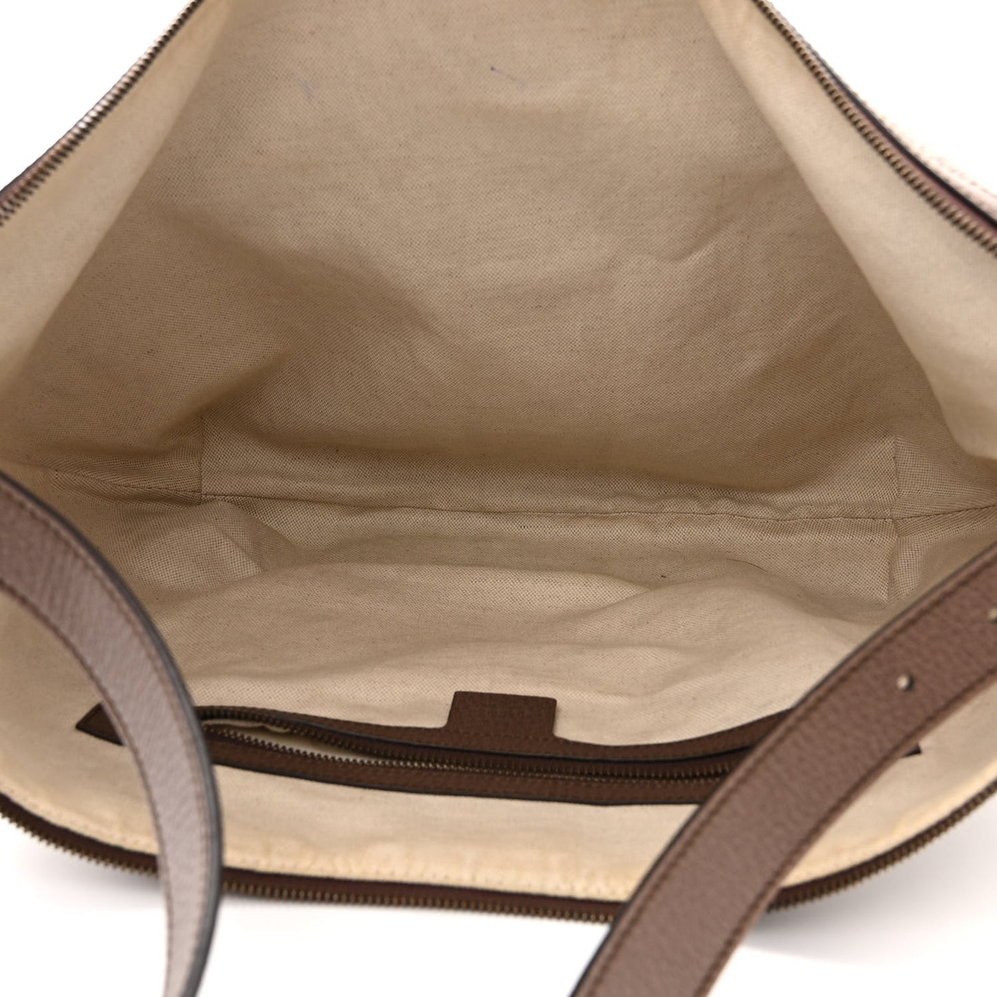 GG Supreme Monogram Web Ophidia Half Moon Hobo Brown