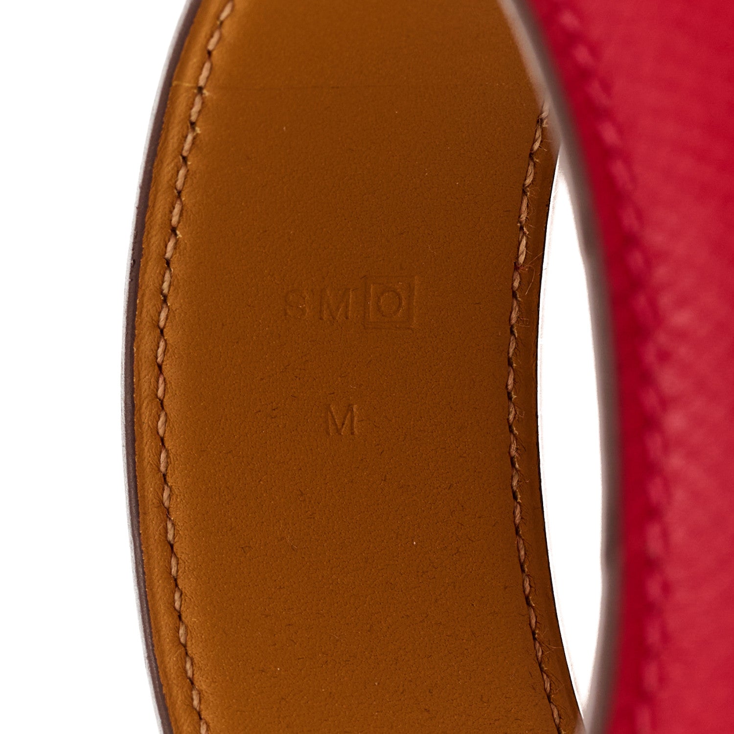 Hermes Epsom Astral Bracelet M Rouge Casaque 5 of 5