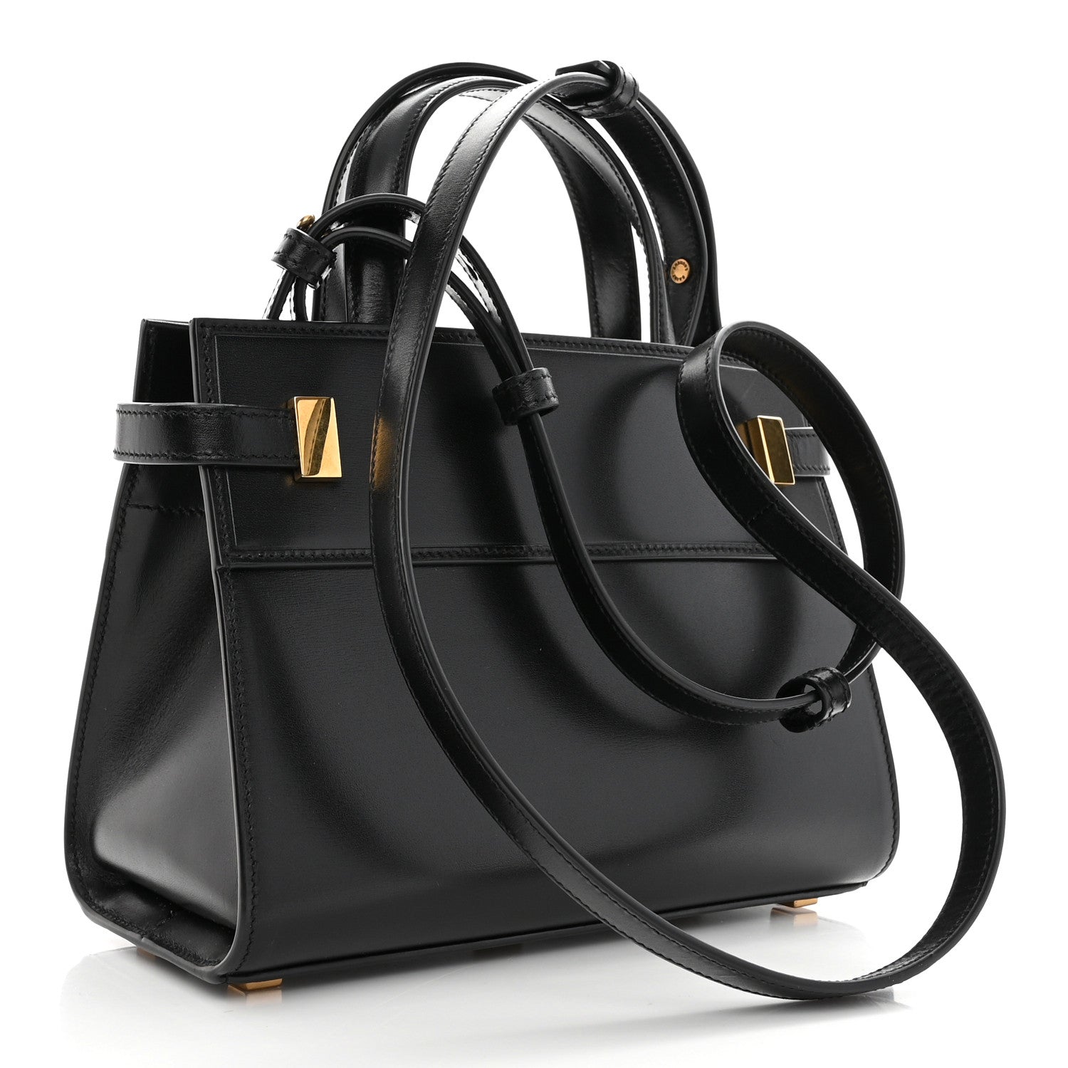 Saint Laurent Smooth Calfskin Manhattan Nano Shopper Tote Black 3 of 8