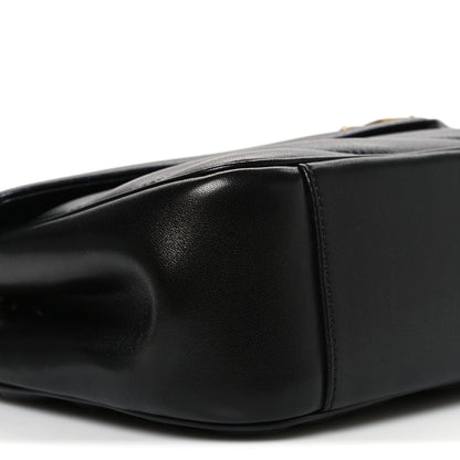 Saint Laurent Lambskin Chevron Quilted Medium Loulou Black 10 of 11