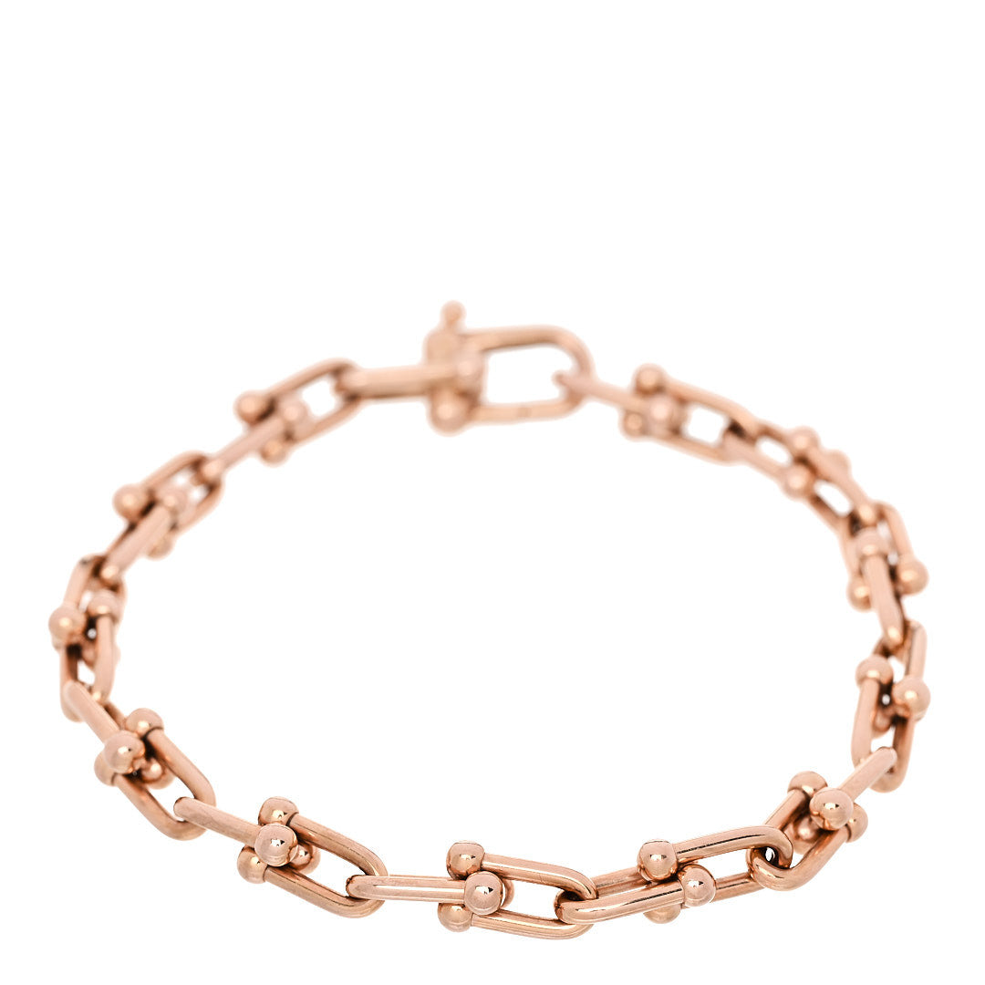 Tiffany 18K Rose Gold Small HardWear Link Bracelet 1 of 4