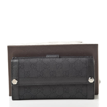 Gucci Monogram Continental Charmy Wallet Black 9 of 9