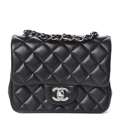Chanel Lambskin Quilted Mini Square Flap Black 1 of 11