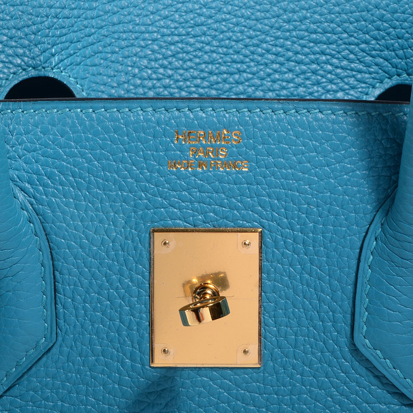 Togo Birkin 35 Turquoise