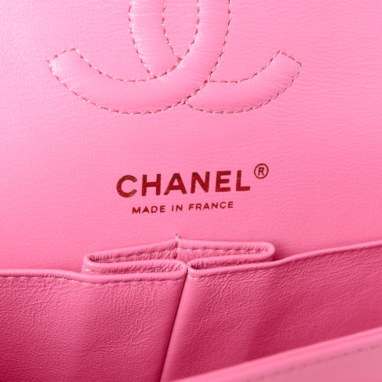 Chanel Lambskin Chevron Quilted Small Double Flap Pink 6 of 11