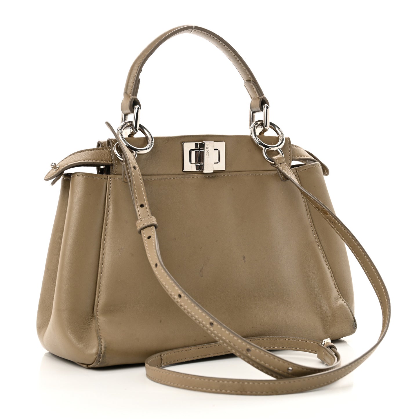 Nappa Mini Peekaboo Iconic Satchel Tortora