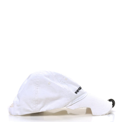 Balenciaga Cotton Drill Logo Baseball Cap S White 6 of 9
