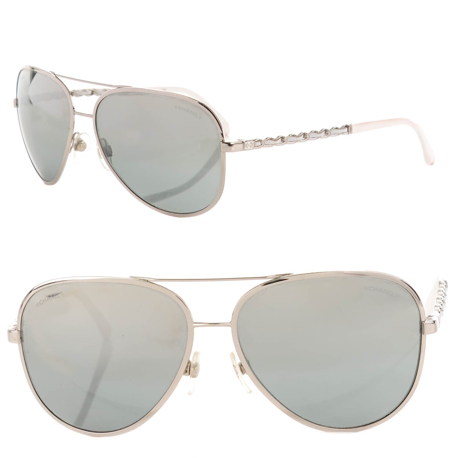 Chanel Chain Sunglasses 4194-Q White 1 of 9