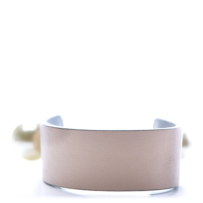 Christian Dior Calfskin Pearl Bracelet S Pink Grey 3 of 4