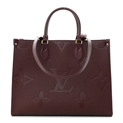 Louis Vuitton Empreinte Monogram Giant Onthego MM Wine 1 of 11