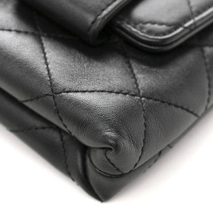 Chanel Calfskin Quilted Enchained Clutch Black 12 of 13