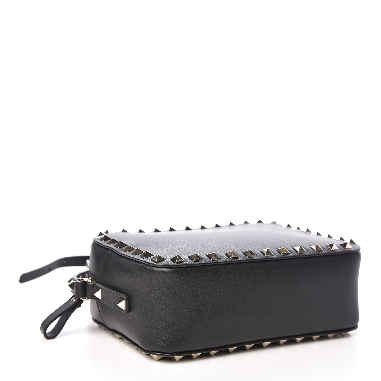 Valentino Garavani Calfskin Rockstud Camera Crossbody Bag Black 4 of 9