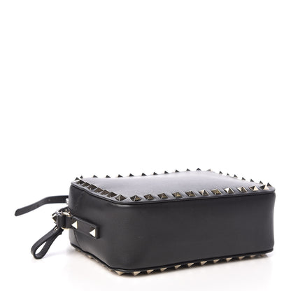 Valentino Garavani Calfskin Rockstud Camera Crossbody Bag Black 4 of 9