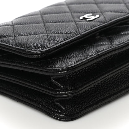 Chanel Caviar Quilted Mini Wallet On Chain WOC Black 9 of 11