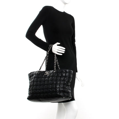 Chanel Lambskin Tweed Double Stitch Tote Black 2 of 7