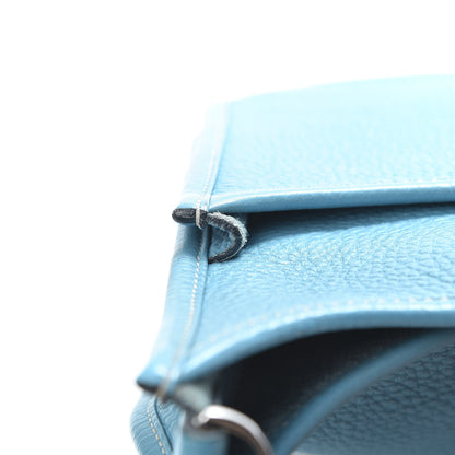 Hermes Taurillon Clemence Evelyne II PM Blue Jean 12 of 14