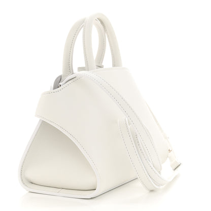 Salvatore Ferragamo Natural Grain Calfskin Mini Hug Bag Optic White 3 of 13
