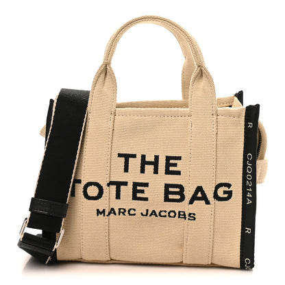 Marc Jacobs Jacquard Small The Traveler Tote Bag Warm Sand 1 of 9