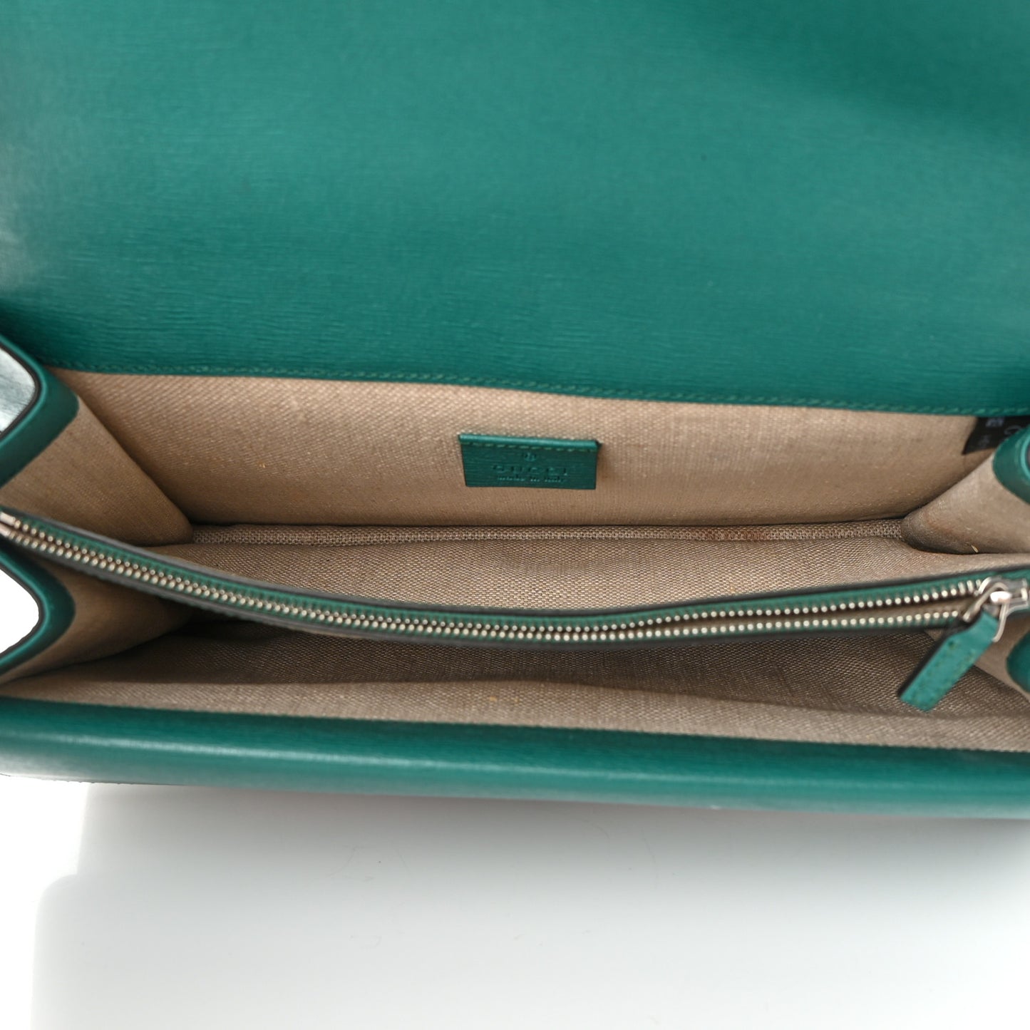 Calfskin Blooms Print Medium Dionysus Shoulder Bag Bright Emerald Multicolor