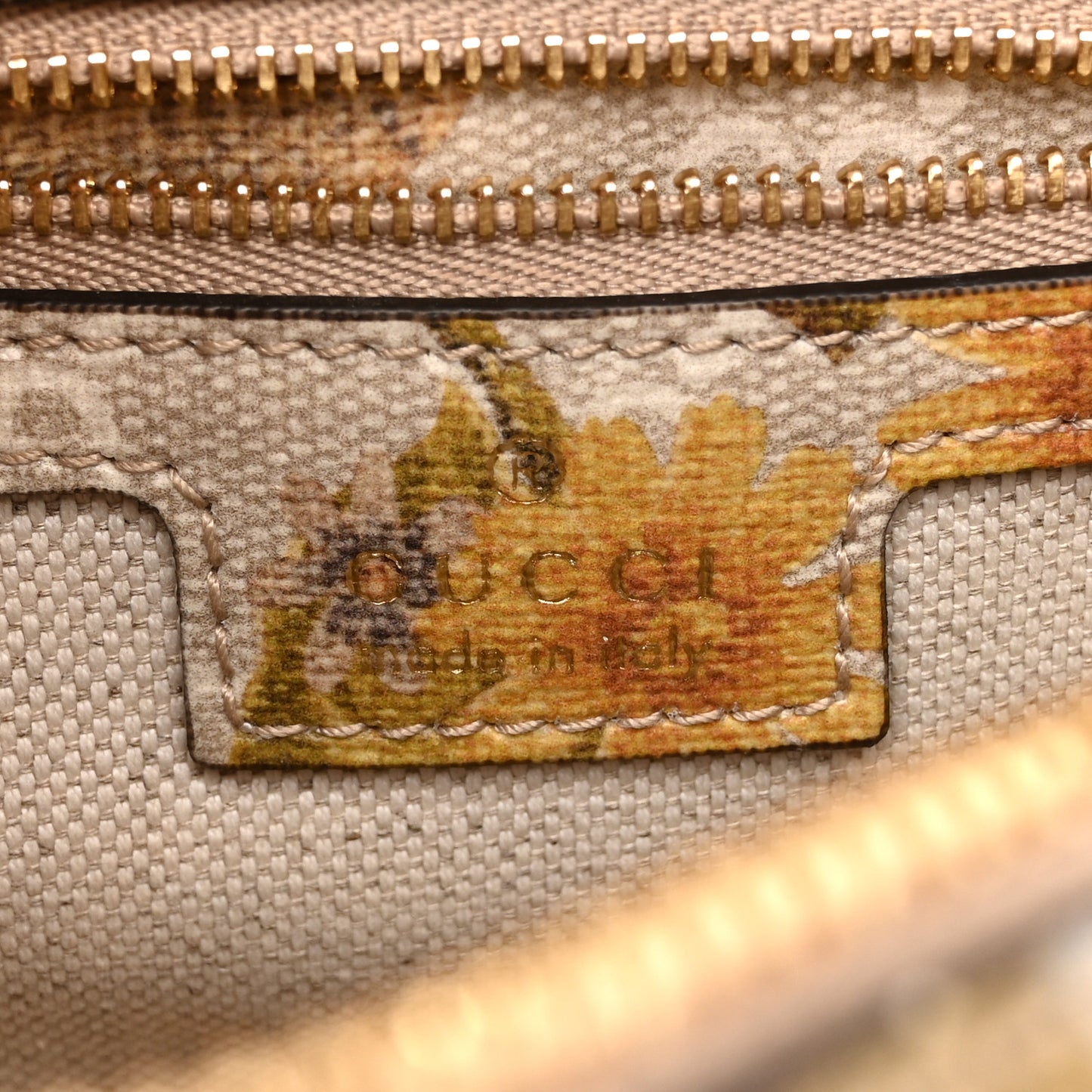 GG Supreme Monogram Water Flora Web Studded Mini Ophidia Flap Shoulder Bag Beige White Multicolor