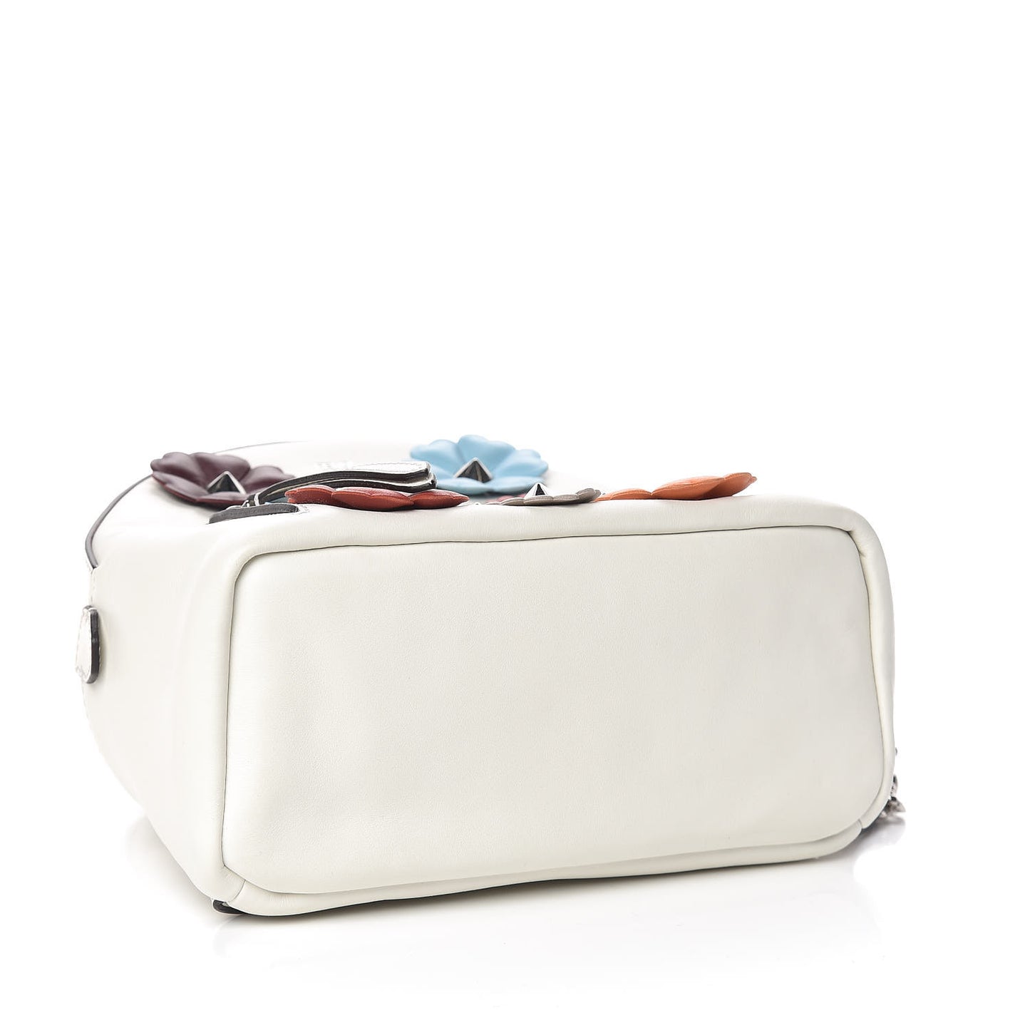 Vitello Century Nappa Flowerland Studded Mini Backpack White Ice Multicolor