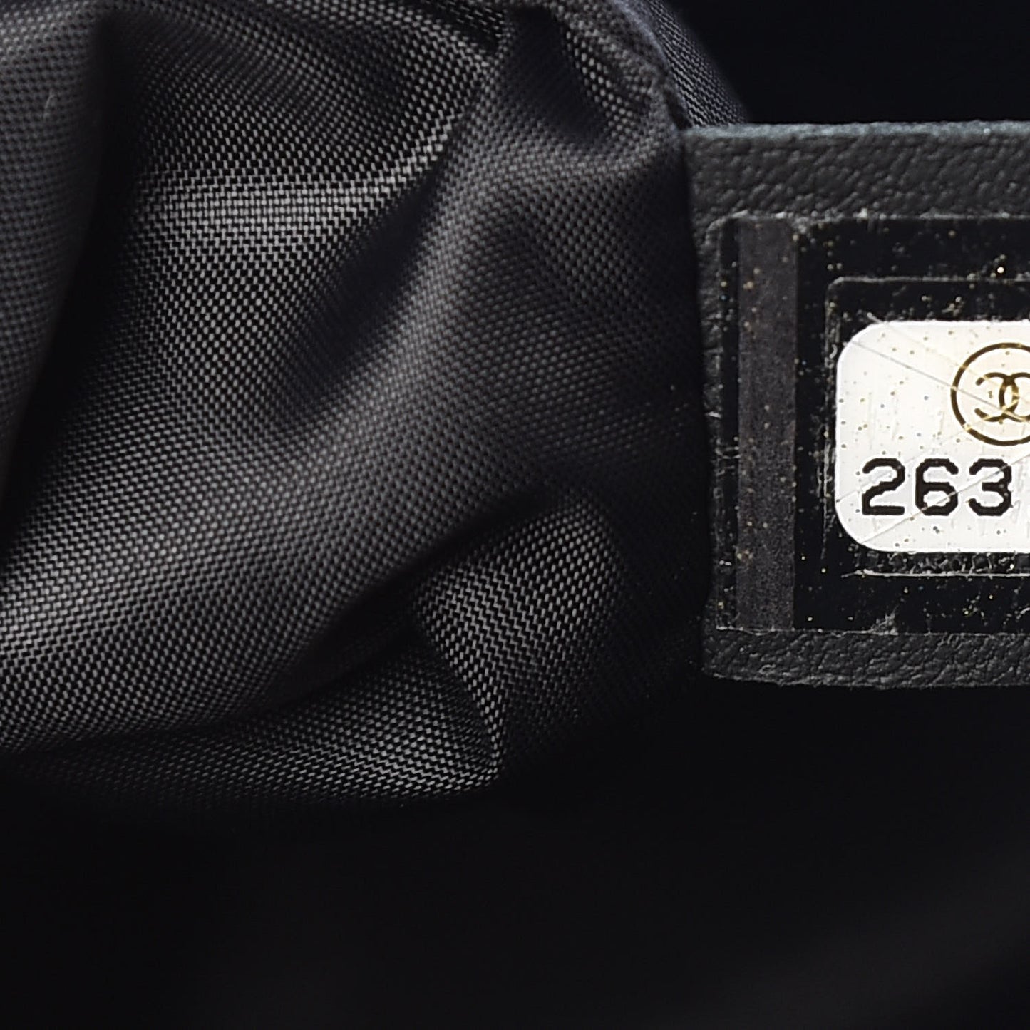 Wool Nylon Quilted Coco Neige Backpack Black Ecru