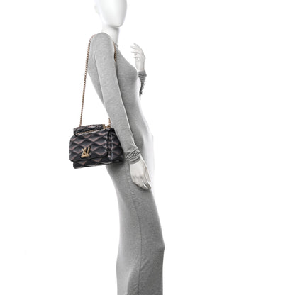 Louis Vuitton Lambskin Malletage Top Handle GO-14 MM Black Pink 2 of 10