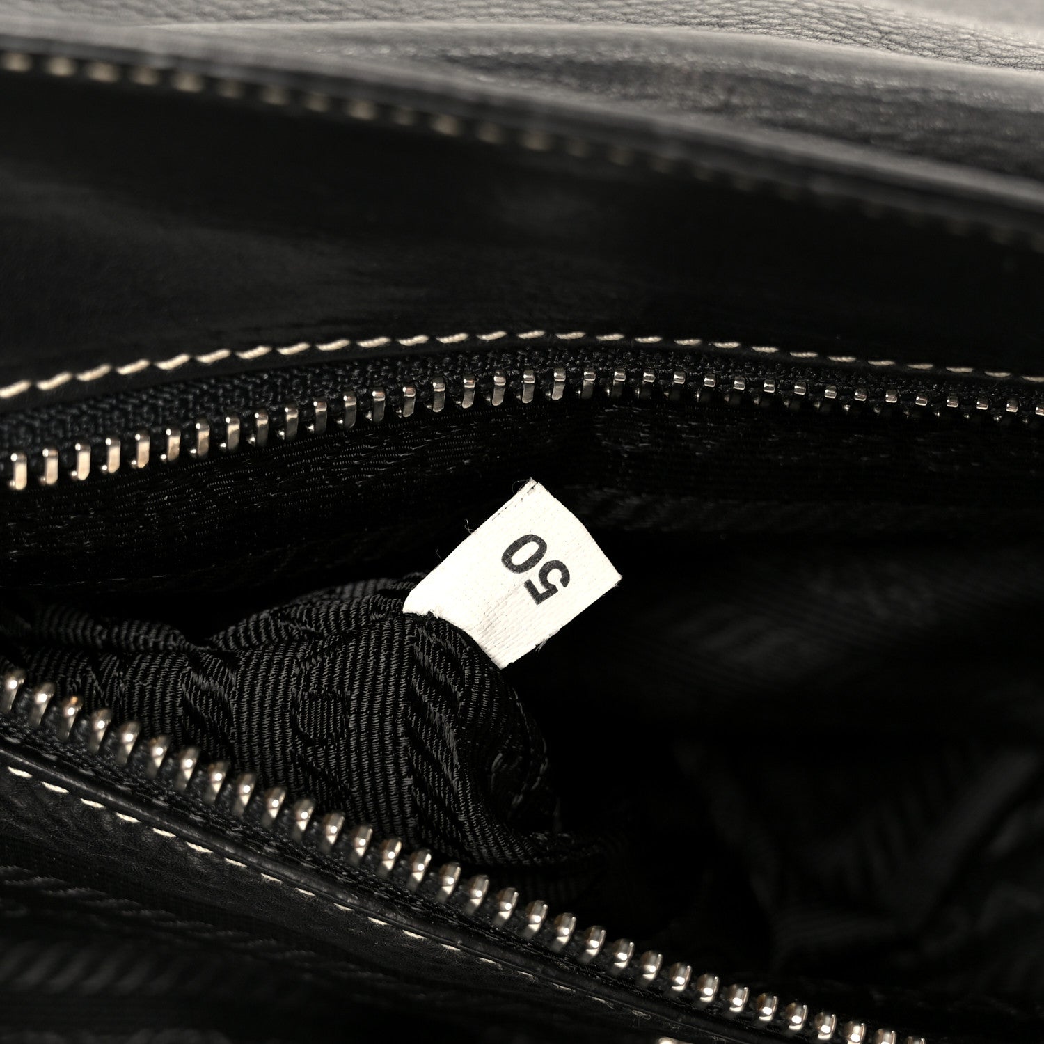 Prada Calf Pocket Shoulder Bag Black 7 of 11