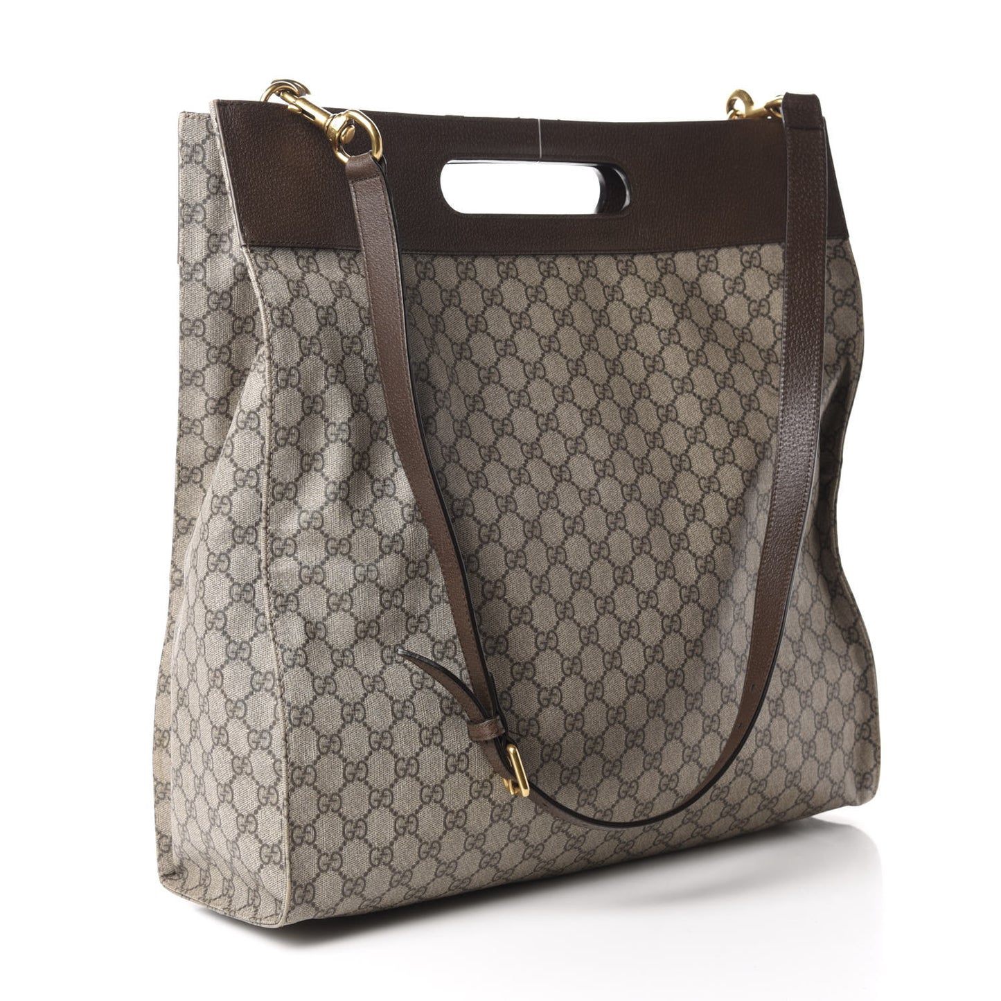 Soft GG Supreme Monogram Slip Handle Vertical Tote Beige New Acero