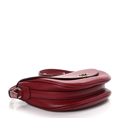 Salvatore Ferragamo Grained Calfskin Gancini Crossbody Flap Carmine 4 of 11