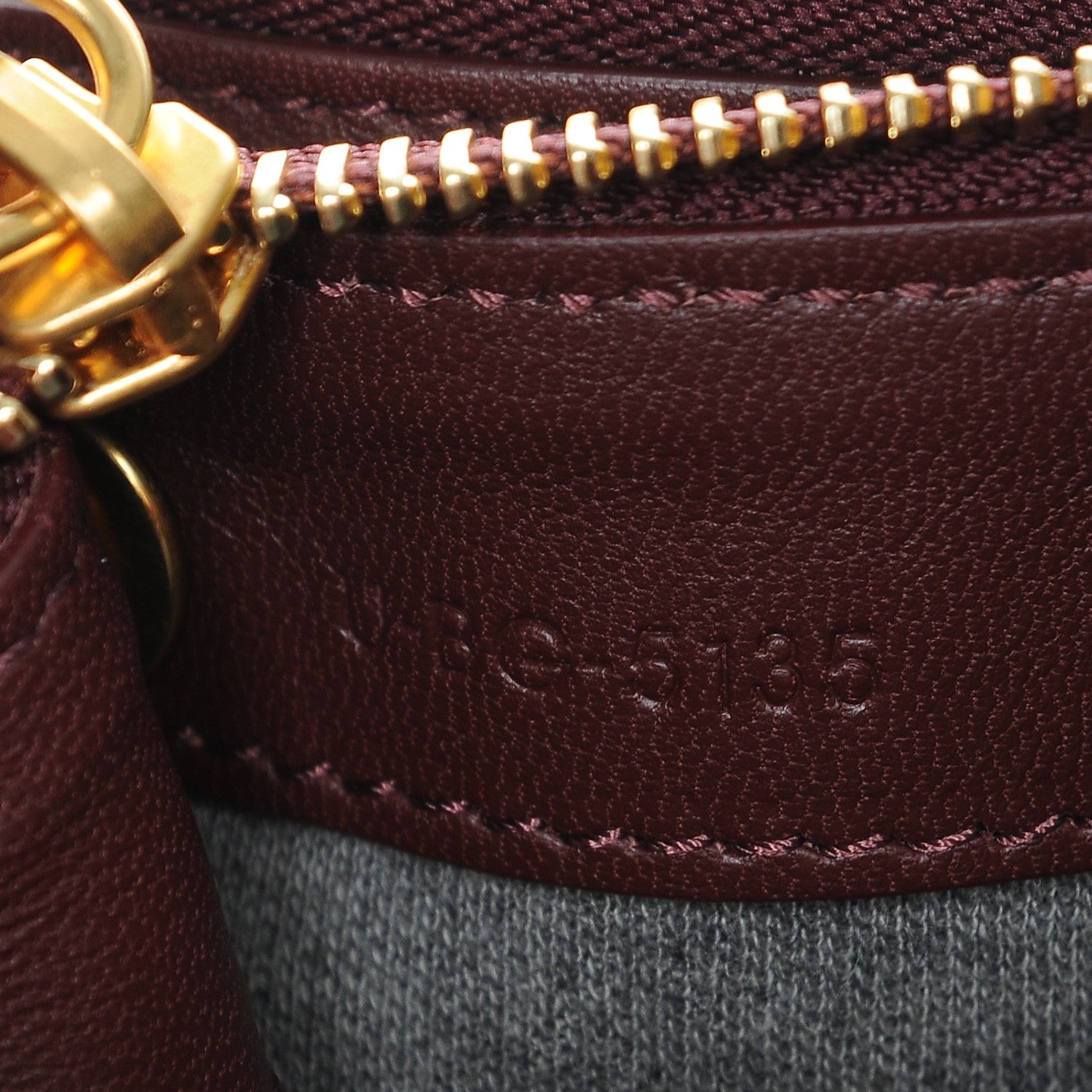 Celine Smooth Lambskin Small Trio Crossbody Bag Burgundy 7 of 7