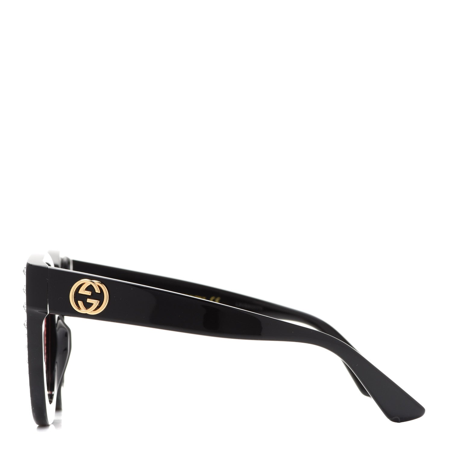 Gucci Acetate Stars Cat Eye Sunglasses GG0116S Black 3 of 8