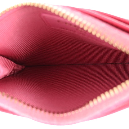 Chanel Caviar Quilted CC Zip Card Holder Pink 5 of 10