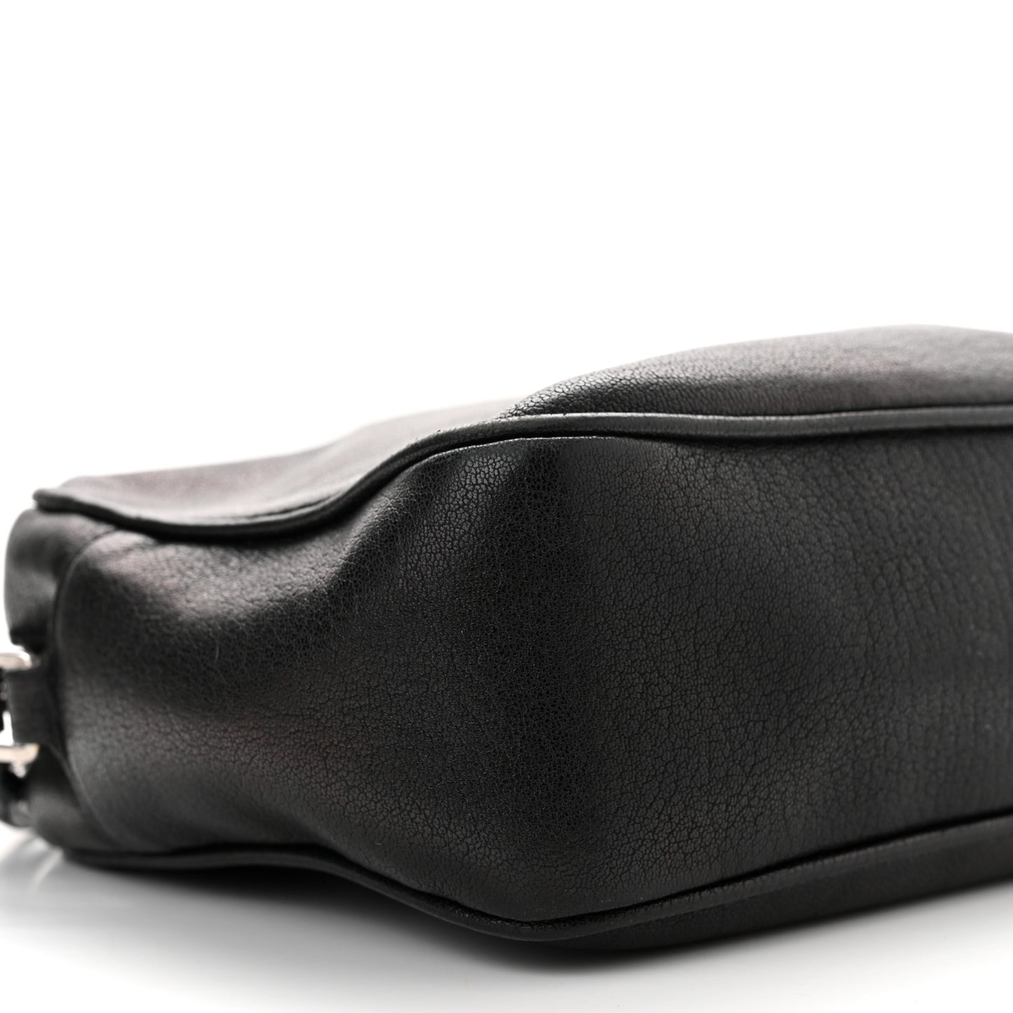 Lambskin Monogram Embossed Small Lou Camera Bag Black