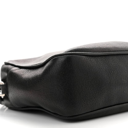 Saint Laurent Lambskin Monogram Embossed Small Lou Camera Bag Black 9 of 11