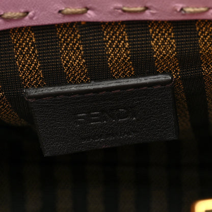 Fendi Vitello King Plexiglass Logo Embossed Mini Fendi Sunshine Shopper Tote Lavanda 6 of 10