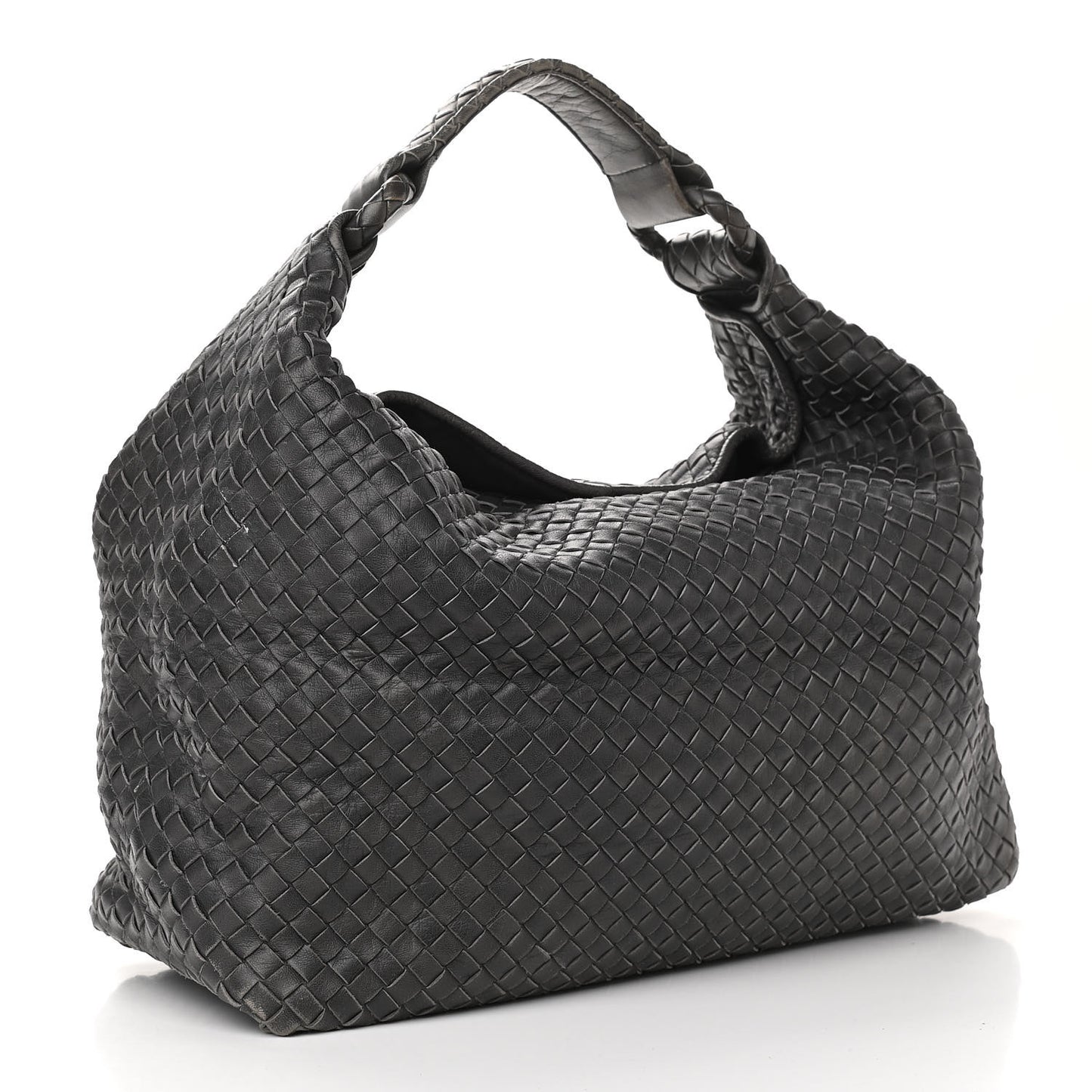 Nappa Intrecciato Sloane Hobo Ferro Gray